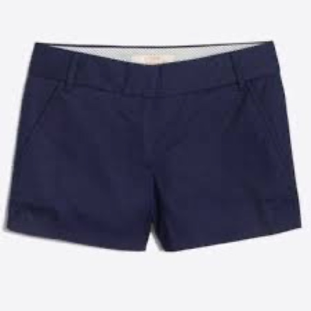 Navy J Crew Blue Chino Shorts (size 6)